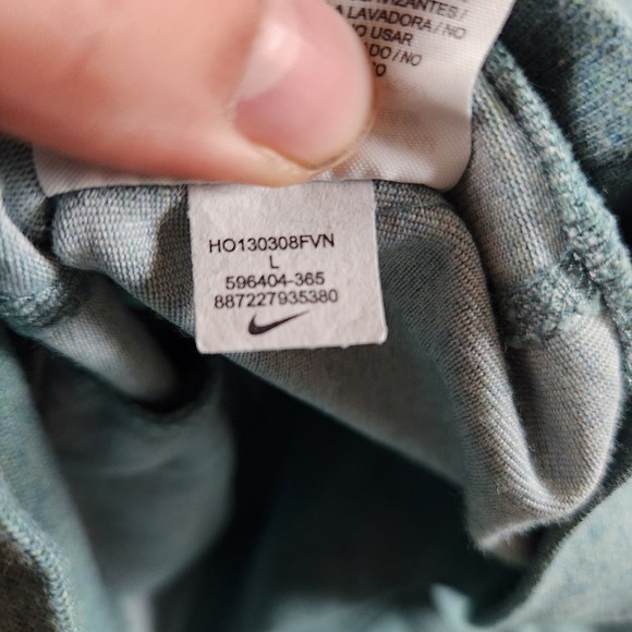 Nike Dri Fit Full Zip Training Jacket Womens size L Large Mock Neck Heathered - Picture 9 of 10